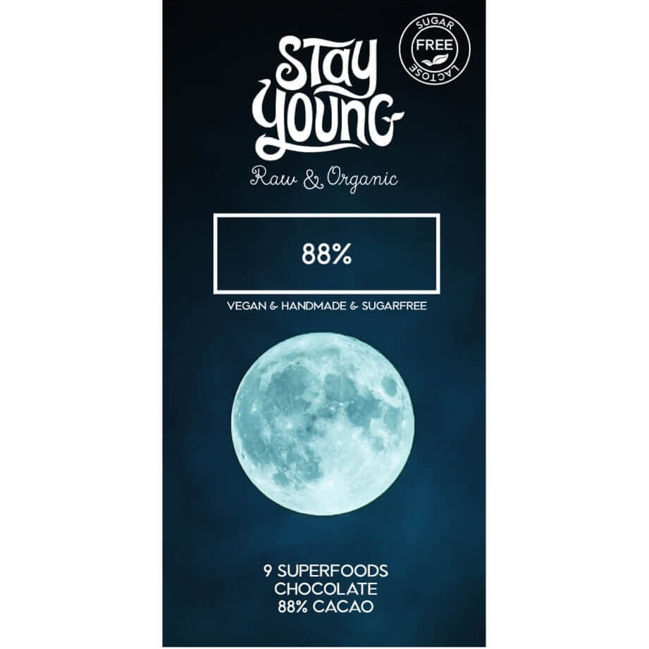 Dark 88% unsweetened dark chocolate 44g