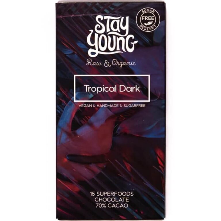 Suhkruvaba tooršokolaad Tropical dark 44g