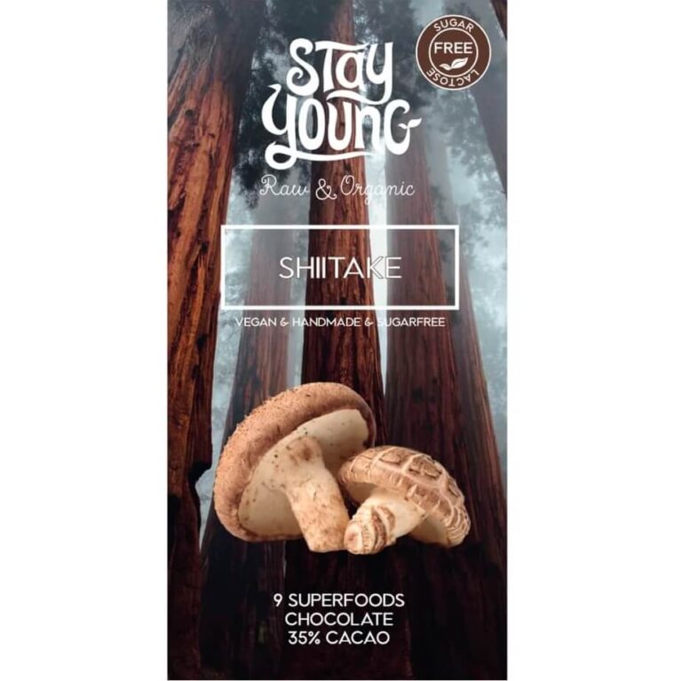 Suhkruvaba tooršokolaad shiitake'ga 44g