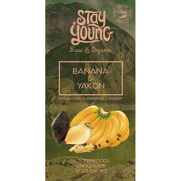 Suhkruvaba tooršokolaad banaani ja yakooniga 44g