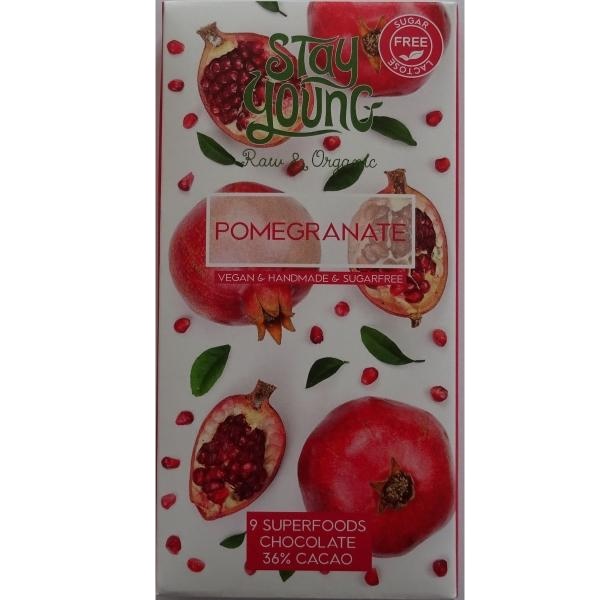 Suhkruvaba tooršokolaad granaatõunaga 44g