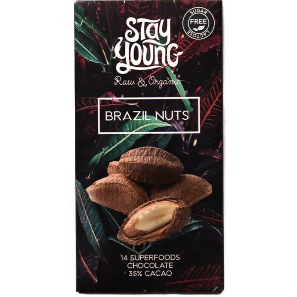 Suhkruvaba tooršokolaad brasiilia pähkelitega 44g